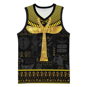 The Ankh Egyptian Hieroglyphs Basketball Jersey - African Pride