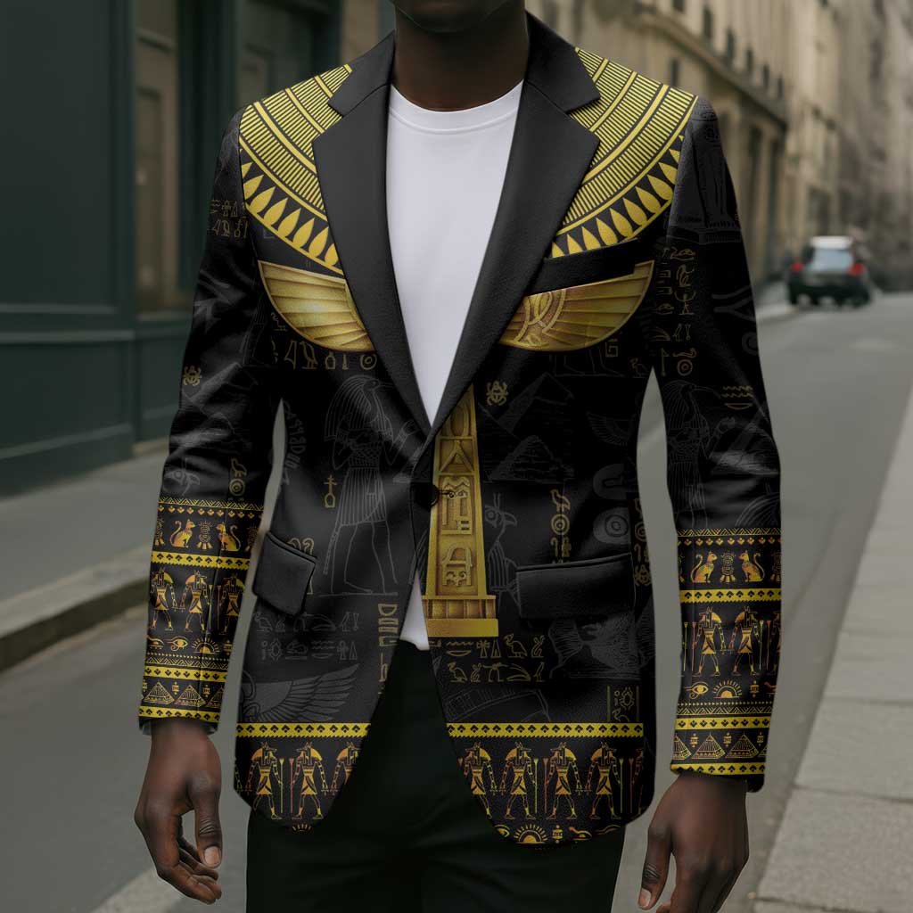 The Ankh Egyptian Hieroglyphs Blazer