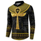 The Ankh Egyptian Hieroglyphs Button Sweatshirt