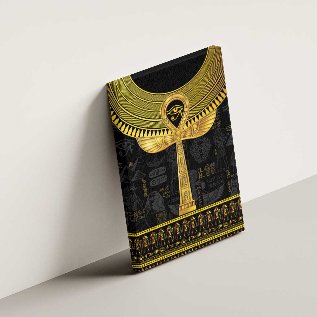 The Ankh Egyptian Hieroglyphs Canvas Wall Art