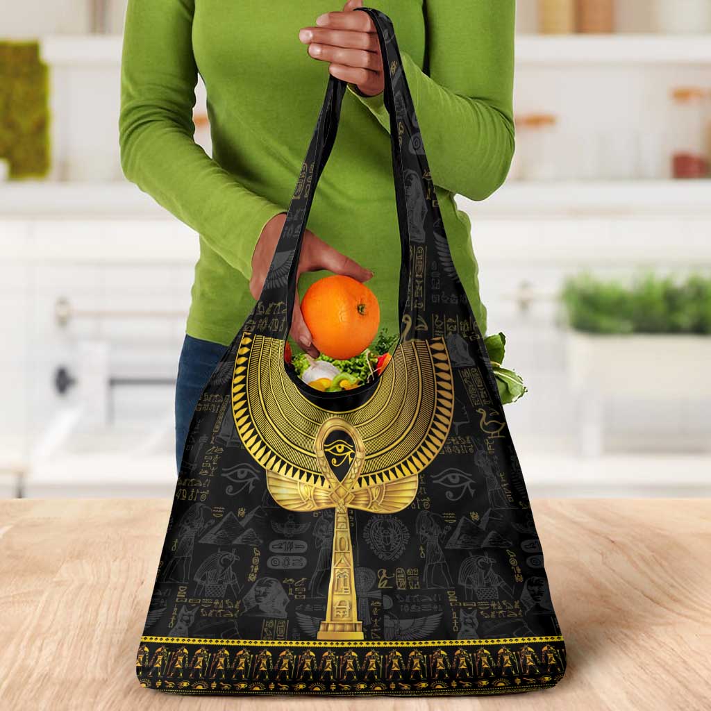 The Ankh Egyptian Hieroglyphs Grocery Bag