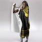 The Ankh Egyptian Hieroglyphs Hooded Blanket
