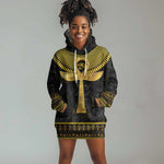 The Ankh Egyptian Hieroglyphs Hoodie Dress