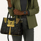 The Ankh Egyptian Hieroglyphs Leather Bag