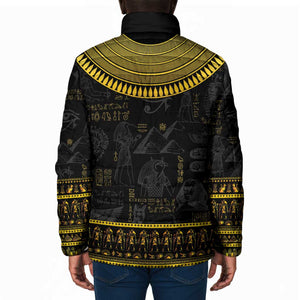 The Ankh Egyptian Hieroglyphs Padded Jacket