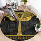 The Ankh Egyptian Hieroglyphs Round Carpet