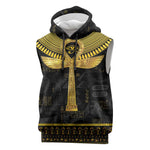 The Ankh Egyptian Hieroglyphs Sleeveless Hoodie - African Pride