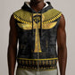 The Ankh Egyptian Hieroglyphs Sleeveless Zip Hoodie - African Pride