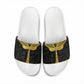 The Ankh Egyptian Hieroglyphs Slide Sandals