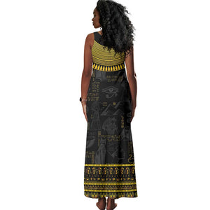 The Ankh Egyptian Hieroglyphs Tank Maxi Dress