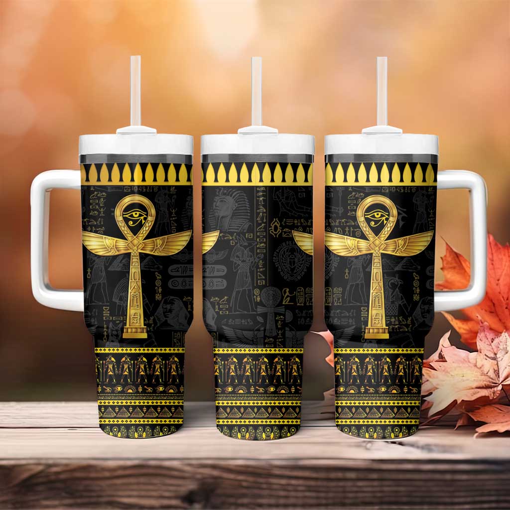 The Ankh Egyptian Hieroglyphs Tumbler With Handle
