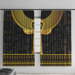 The Ankh Egyptian Hieroglyphs Window Curtain