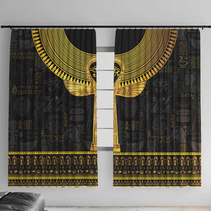 The Ankh Egyptian Hieroglyphs Window Curtain