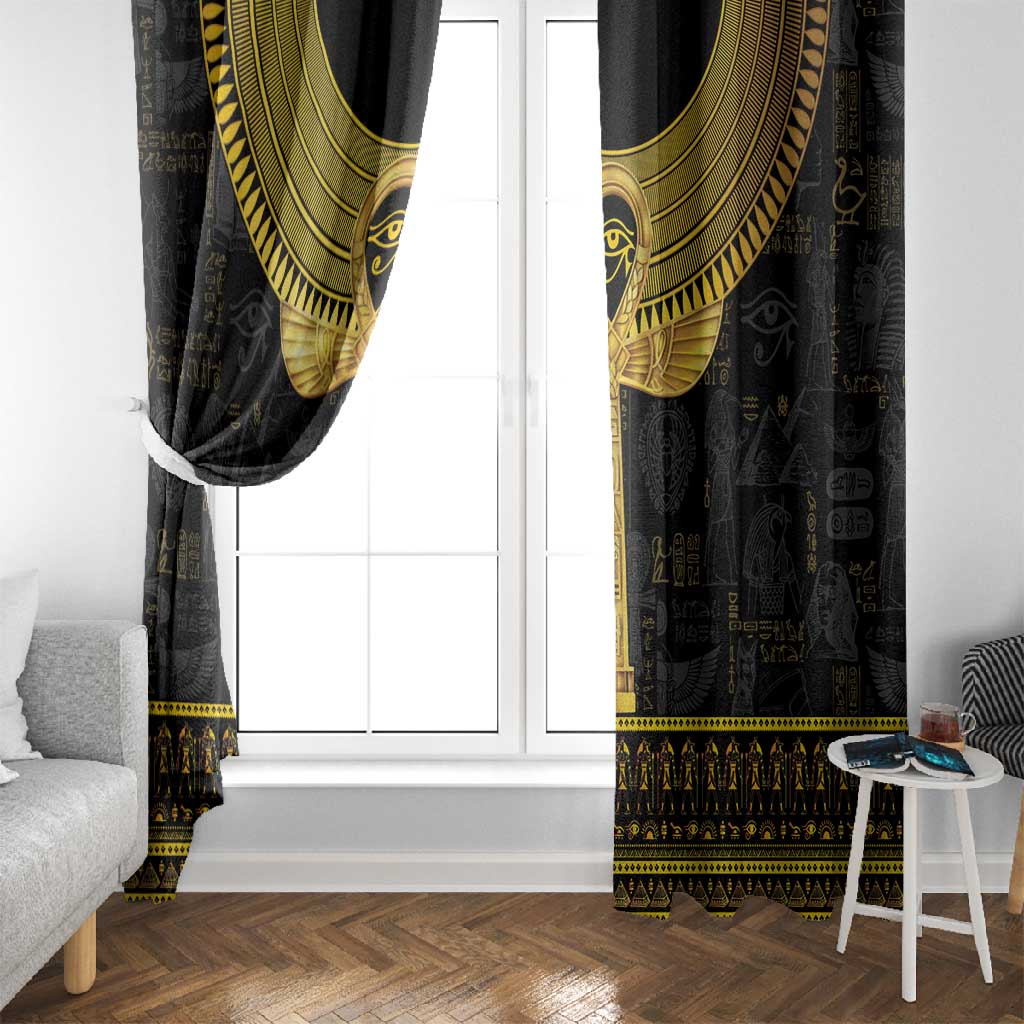 The Ankh Egyptian Hieroglyphs Window Curtain