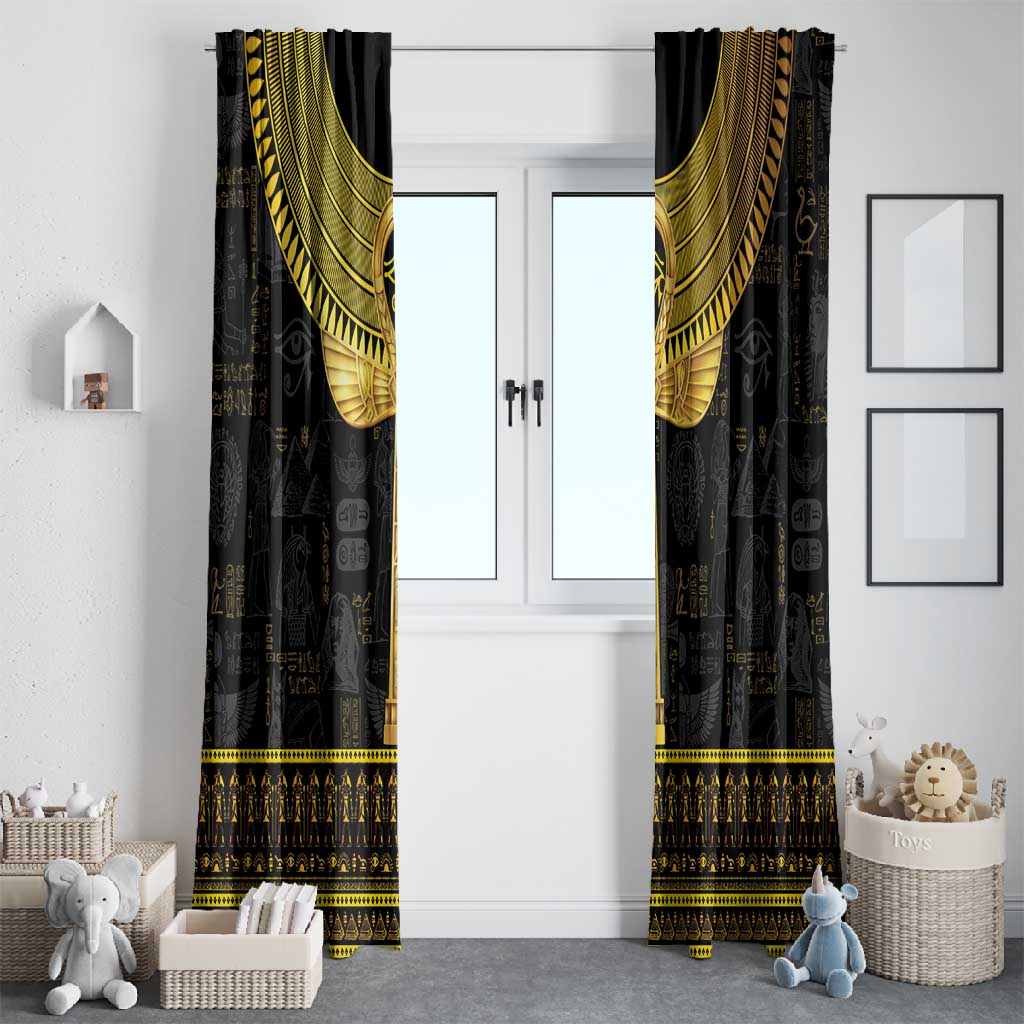 The Ankh Egyptian Hieroglyphs Window Curtain