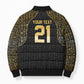 Custom Egypt Pharaohs Bomber Puffer Jacket African Football Champions 2025