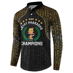 Custom Egypt Pharaohs Button Sweatshirt African Football Champions 2025