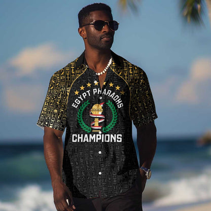 Custom Egypt Pharaohs Hawaiian Shirt African Football Champions 2025