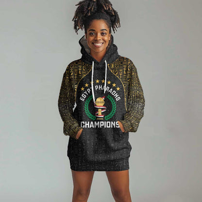 Custom Egypt Pharaohs Hoodie Dress African Football Champions 2025