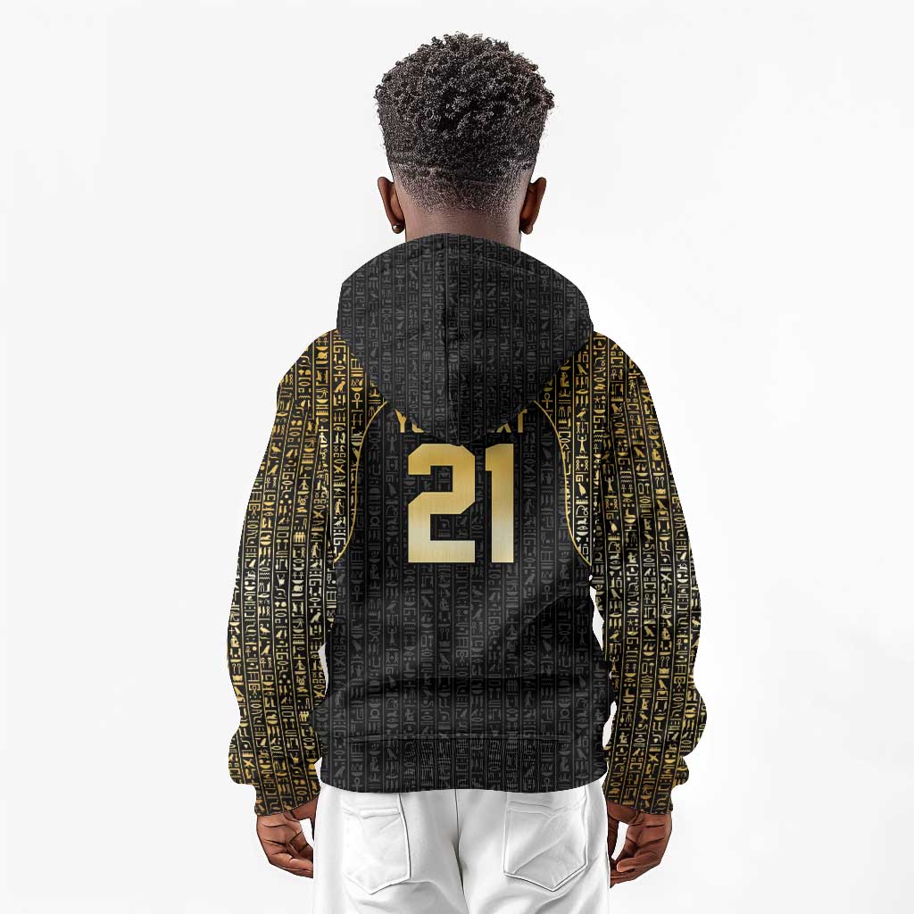 Custom Egypt Pharaohs Kid Hoodie African Football Champions 2025