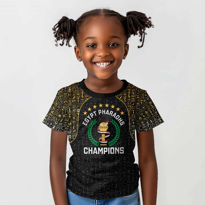 Custom Egypt Pharaohs Kid T shirt African Football Champions 2025