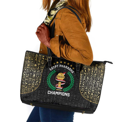 Egypt Pharaohs Leather Tote Bag African Football Champions 2025