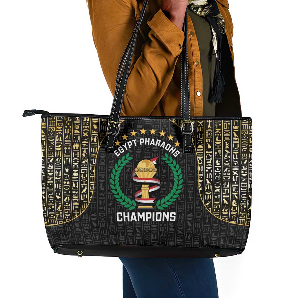 Egypt Pharaohs Leather Tote Bag African Football Champions 2025