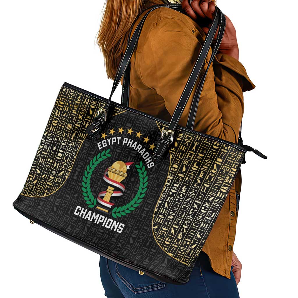 Egypt Pharaohs Leather Tote Bag African Football Champions 2025