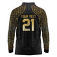 Custom Egypt Pharaohs Long Sleeve Polo Shirt African Football Champions 2025