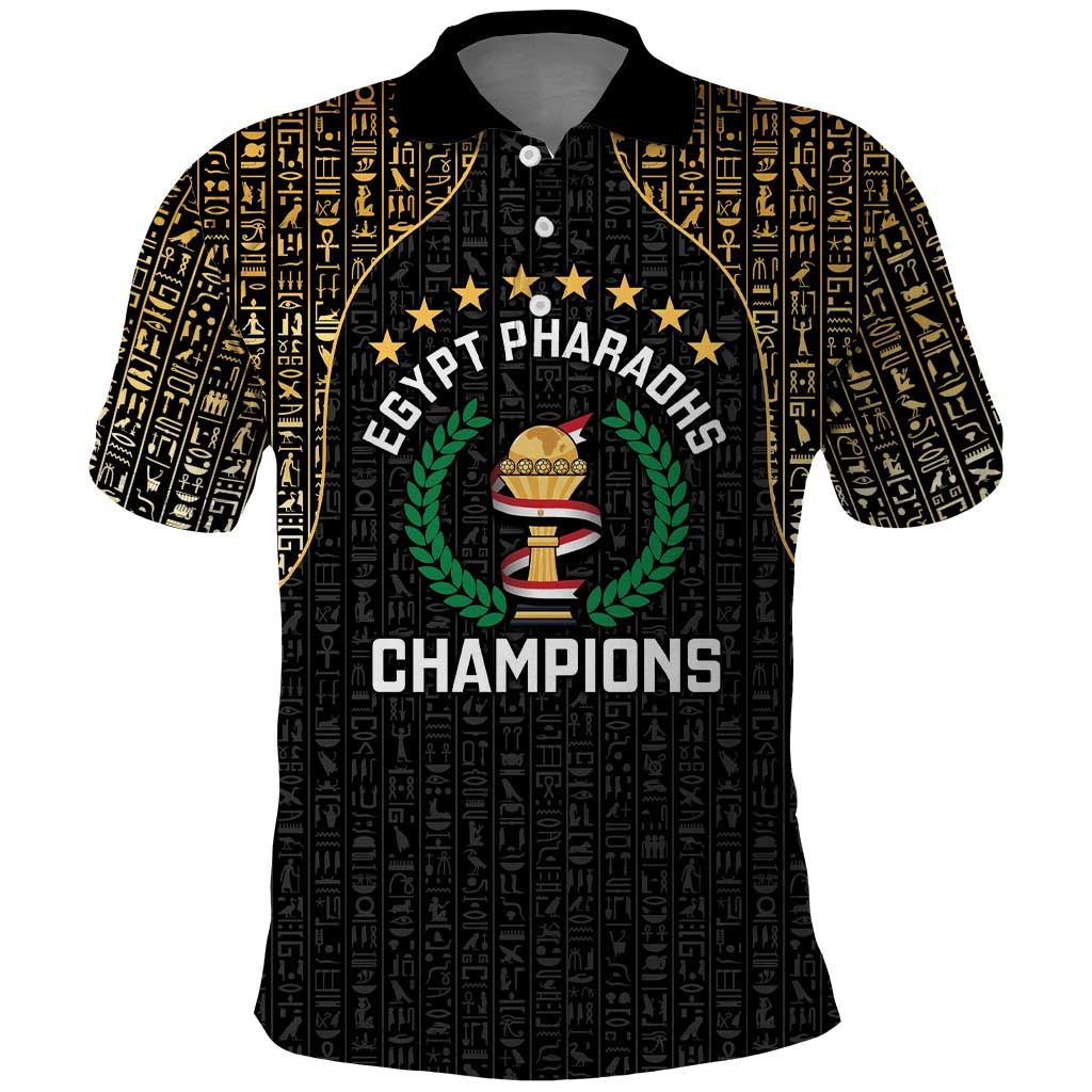 Custom Egypt Pharaohs Polo Shirt African Football Champions 2025
