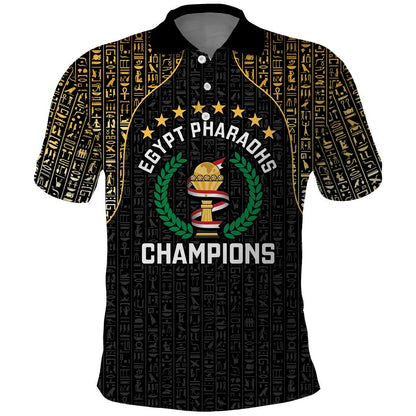 Custom Egypt Pharaohs Polo Shirt African Football Champions 2025
