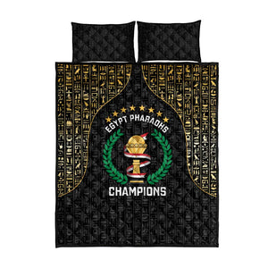 Egypt Pharaohs Quilt Bed Set African Football Champions 2025