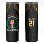 Custom Egypt Pharaohs Skinny Tumbler African Football Champions 2025