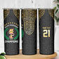 Custom Egypt Pharaohs Skinny Tumbler African Football Champions 2025