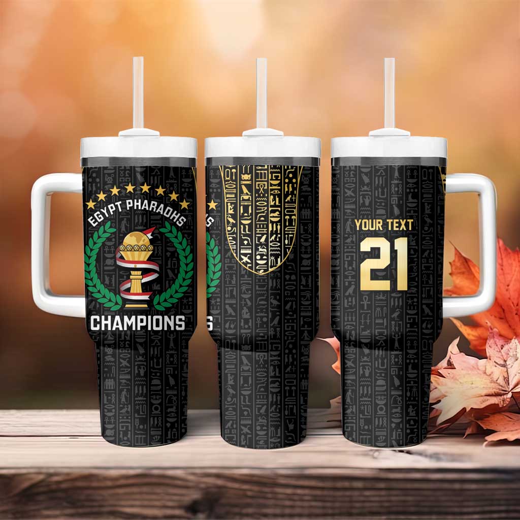 Custom Egypt Pharaohs Tumbler With Handle African Football Champions 2025