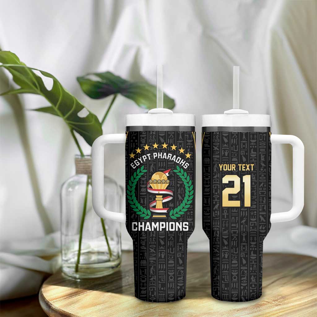 Custom Egypt Pharaohs Tumbler With Handle African Football Champions 2025