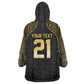 Custom Egypt Pharaohs Wearable Blanket Hoodie African Football Champions 2025