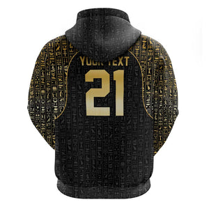 Custom Egypt Pharaohs Zip Hoodie African Football Champions 2025