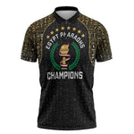 Custom Egypt Pharaohs Zipper Polo Shirt African Football Champions 2025