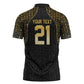 Custom Egypt Pharaohs Zipper Polo Shirt African Football Champions 2025