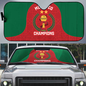 Morocco Atlas Lions Auto Sun Shade African Football Champions 2025
