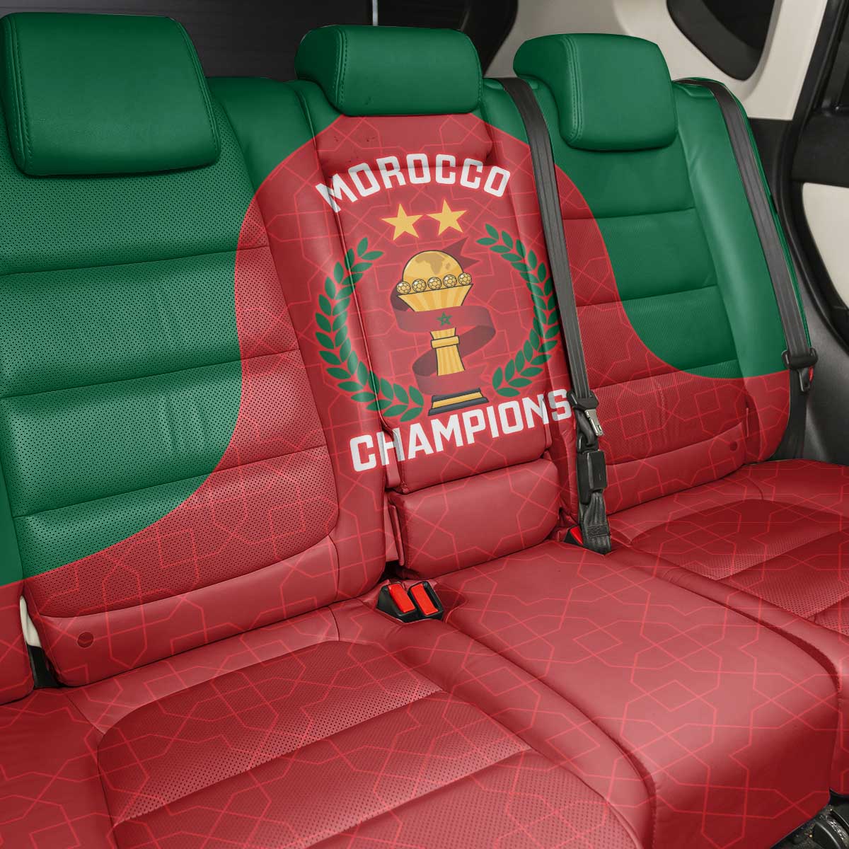 Morocco Atlas Lions Back Car Seat Cover African Football Champions 2025