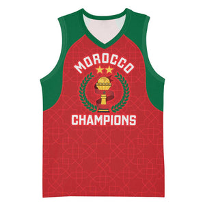 Custom Morocco Atlas Lions Basketball Jersey African Football Champions 2025