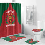 Morocco Atlas Lions Bathroom Set African Football Champions 2025