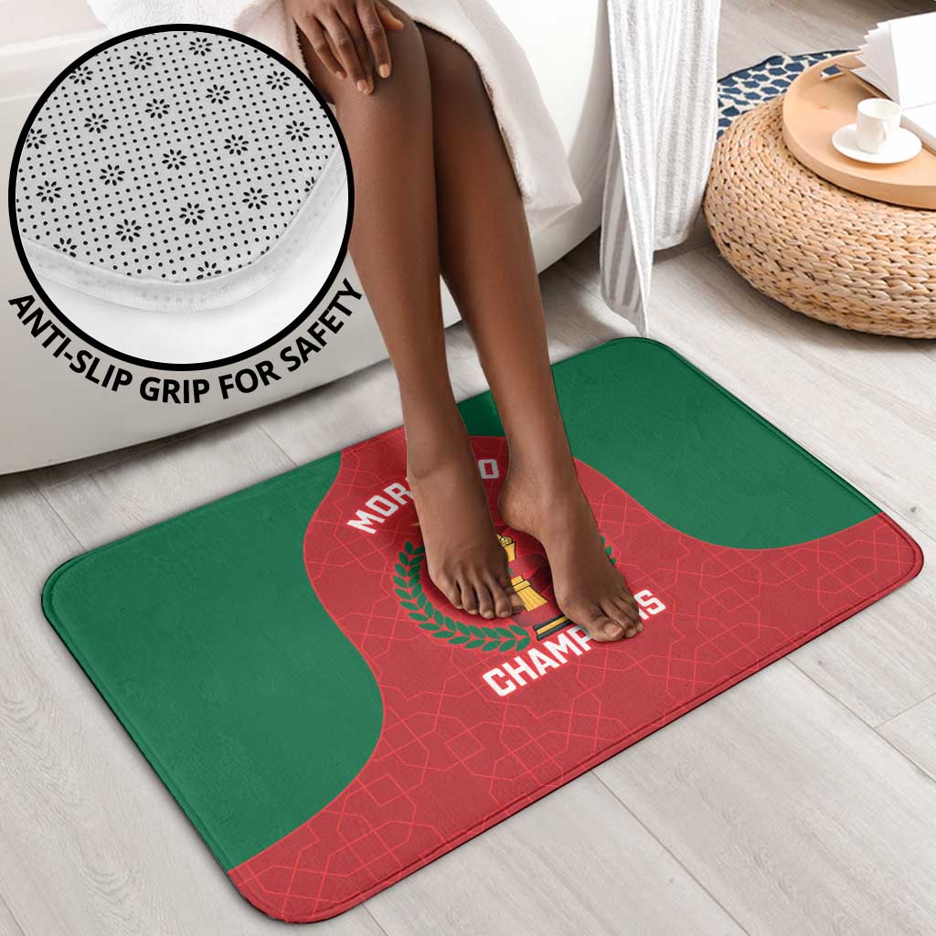 Morocco Atlas Lions Bathroom Set African Football Champions 2025