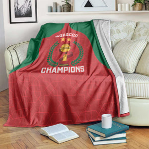 Morocco Atlas Lions Blanket African Football Champions 2025