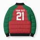 Custom Morocco Atlas Lions Bomber Puffer Jacket African Football Champions 2025