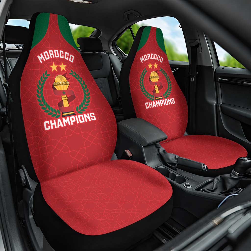 Morocco Atlas Lions Car Seat Cover African Football Champions 2025