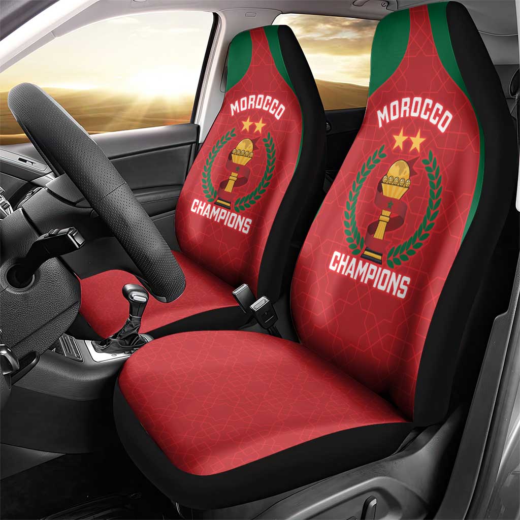 Morocco Atlas Lions Car Seat Cover African Football Champions 2025
