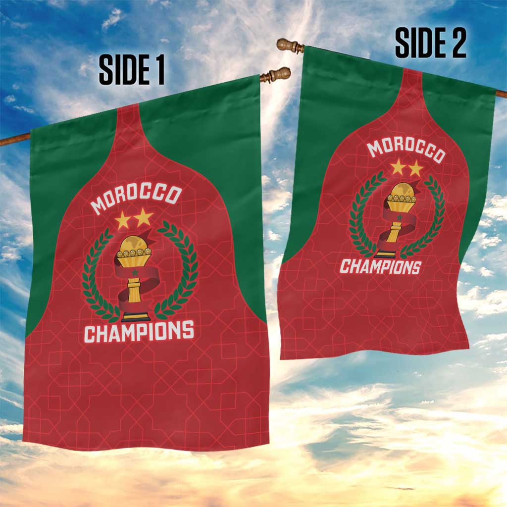 Morocco Atlas Lions Garden Flag African Football Champions 2025